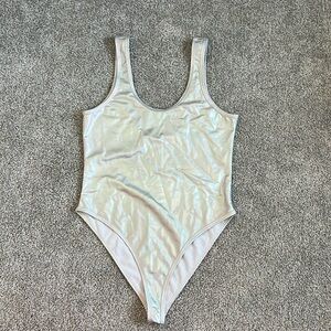 3/$12 NWOT Metallic Bodysuit